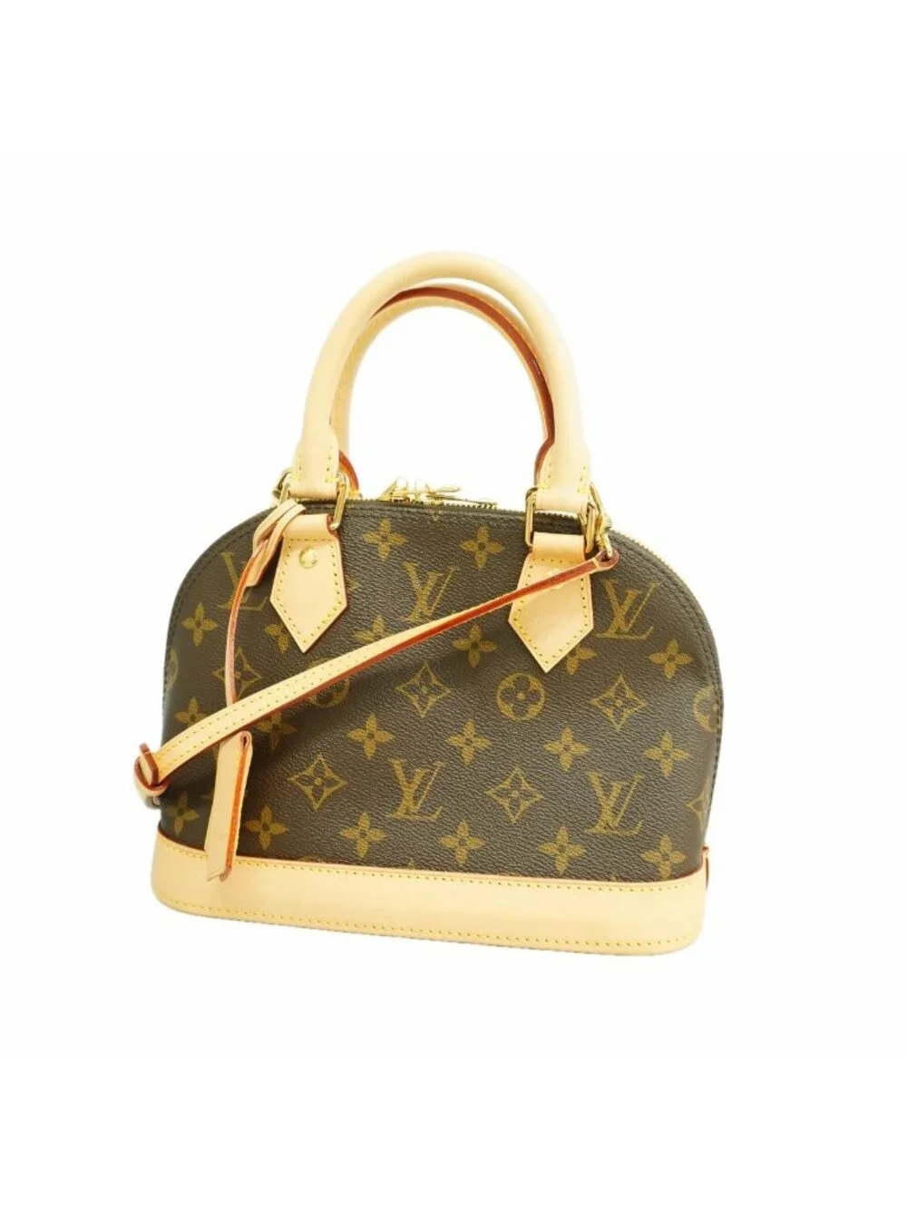 Louis Vuitton Handbag Monogram Alma BB Brown 2-Way